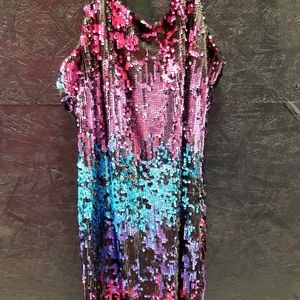 Venus multicolored sequin dress